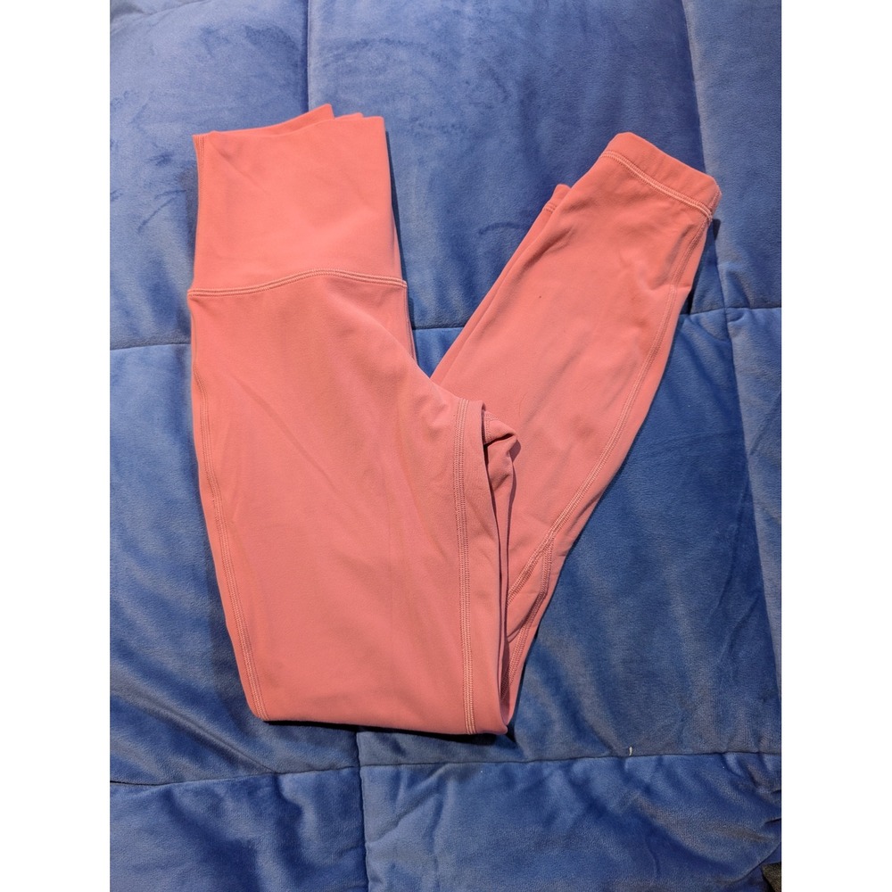 Lululemon Align High Rise Crop Leggings Nulu Pink Blossom 22Wx33L Size 4